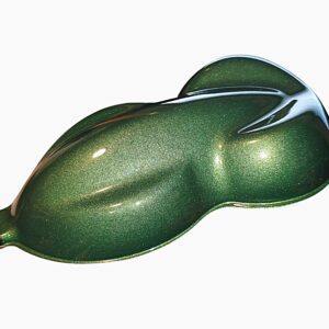 #1492 High Gloss Gold Rush Green Pearl Single Stage Acrylic Enamel Gallon Paint Kit