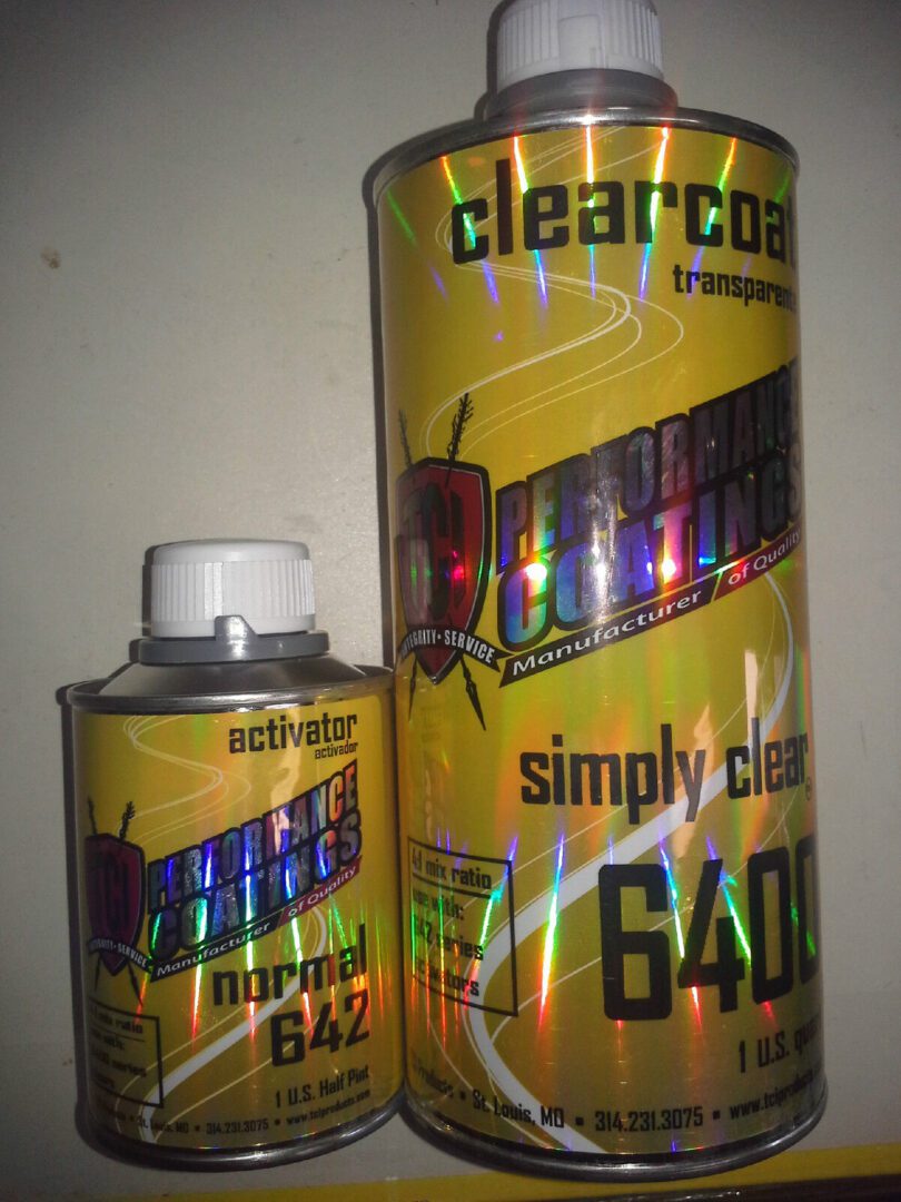 # 6400 TCI Performance Clearcoat Kit Quart High Gloss Urethane 4-1 Mix  Clear Paint Kit